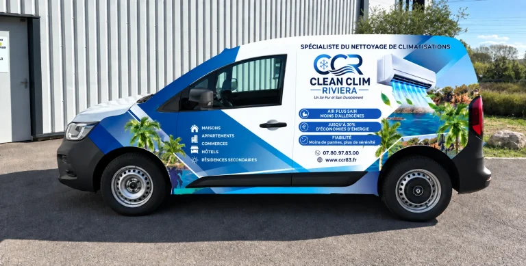 Camionnette Clean Clim Riviera